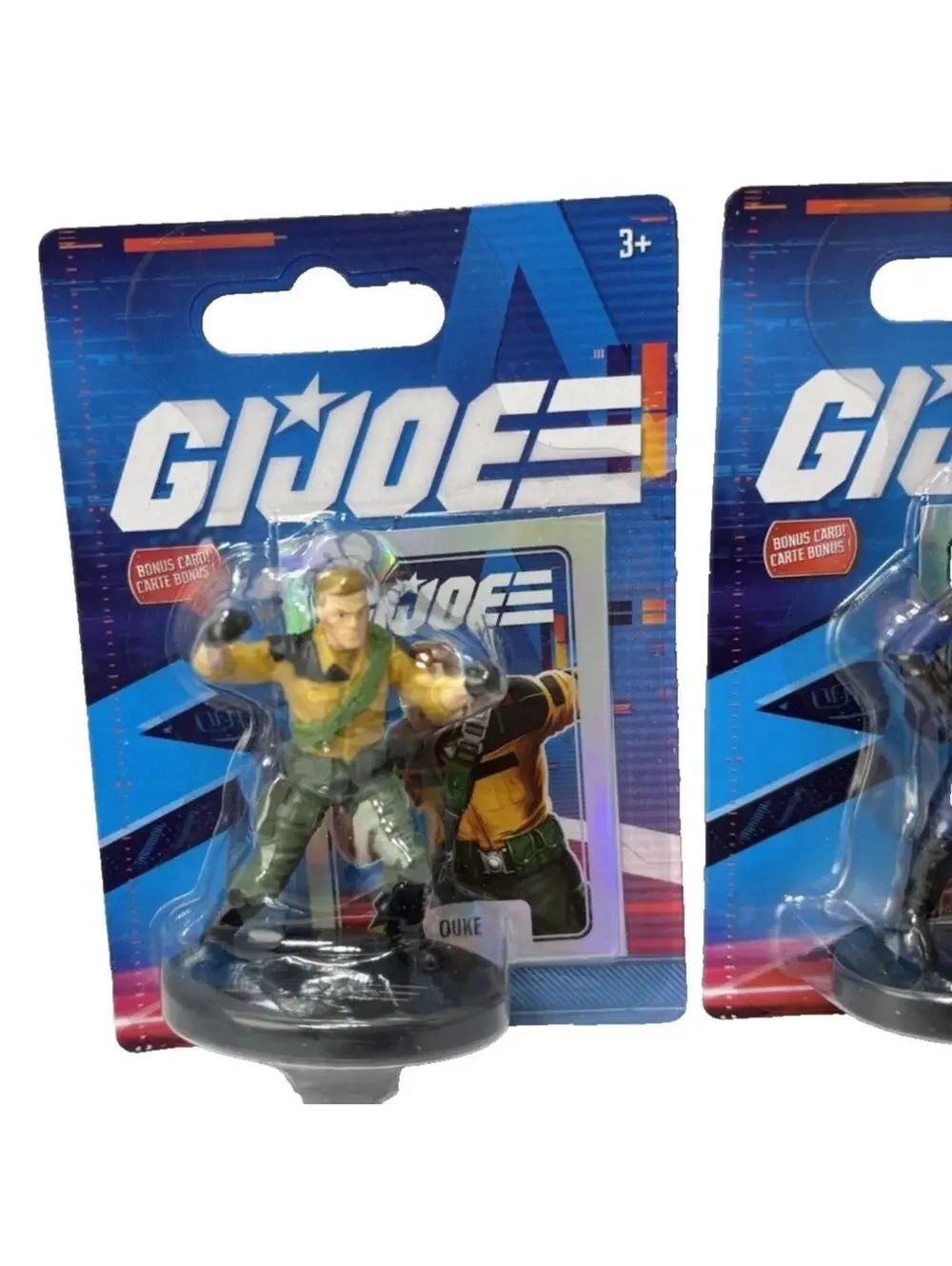 GI Joe Mini Figure Cake Toppers Duke, Cobra Commander & Snake Eyes w/ Card